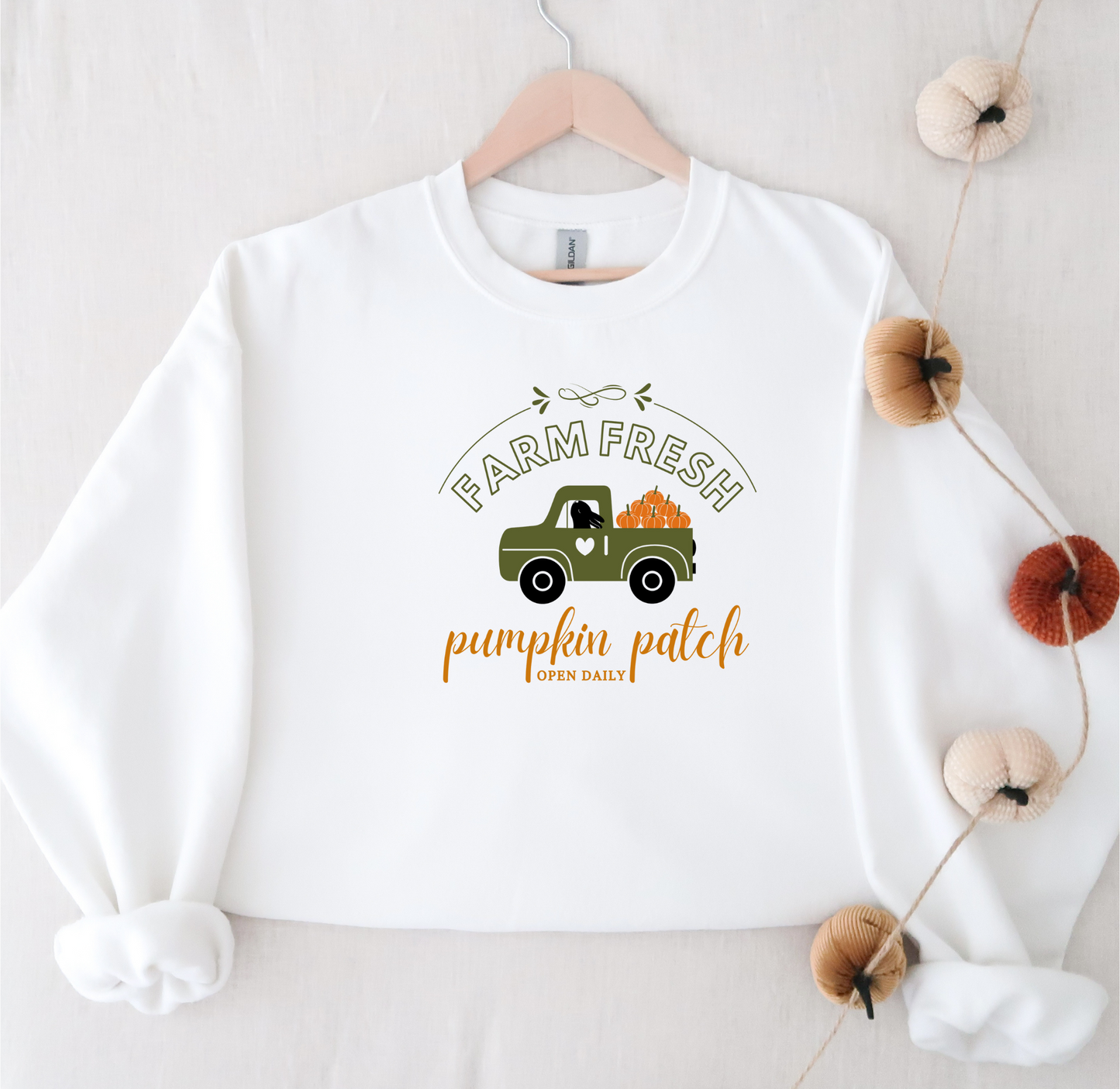 Bunny Truck Pumpkin Patch Crewneck