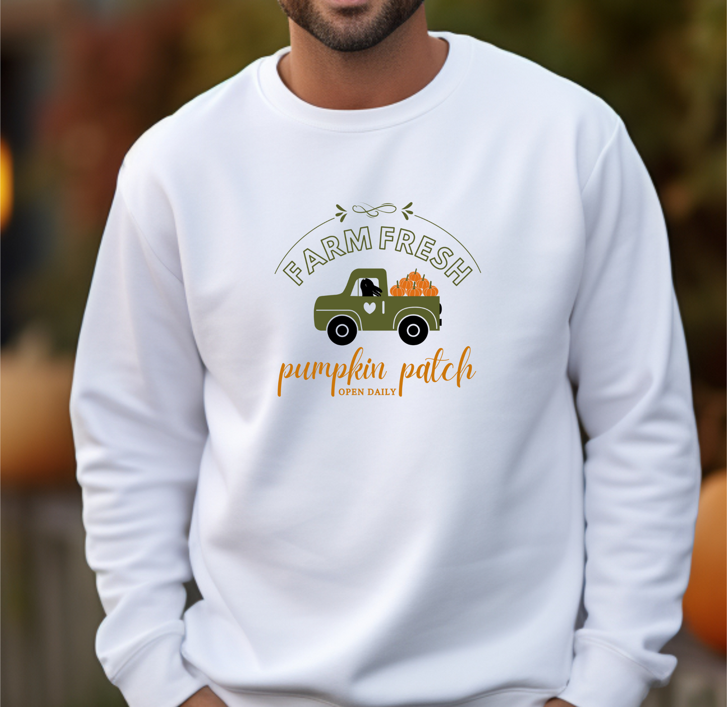 Bunny Truck Pumpkin Patch Crewneck