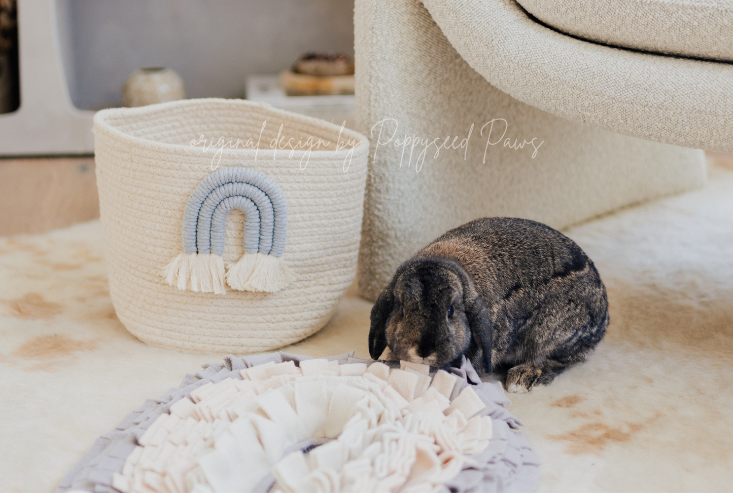 Rainbow Pet Cotton Storage Basket