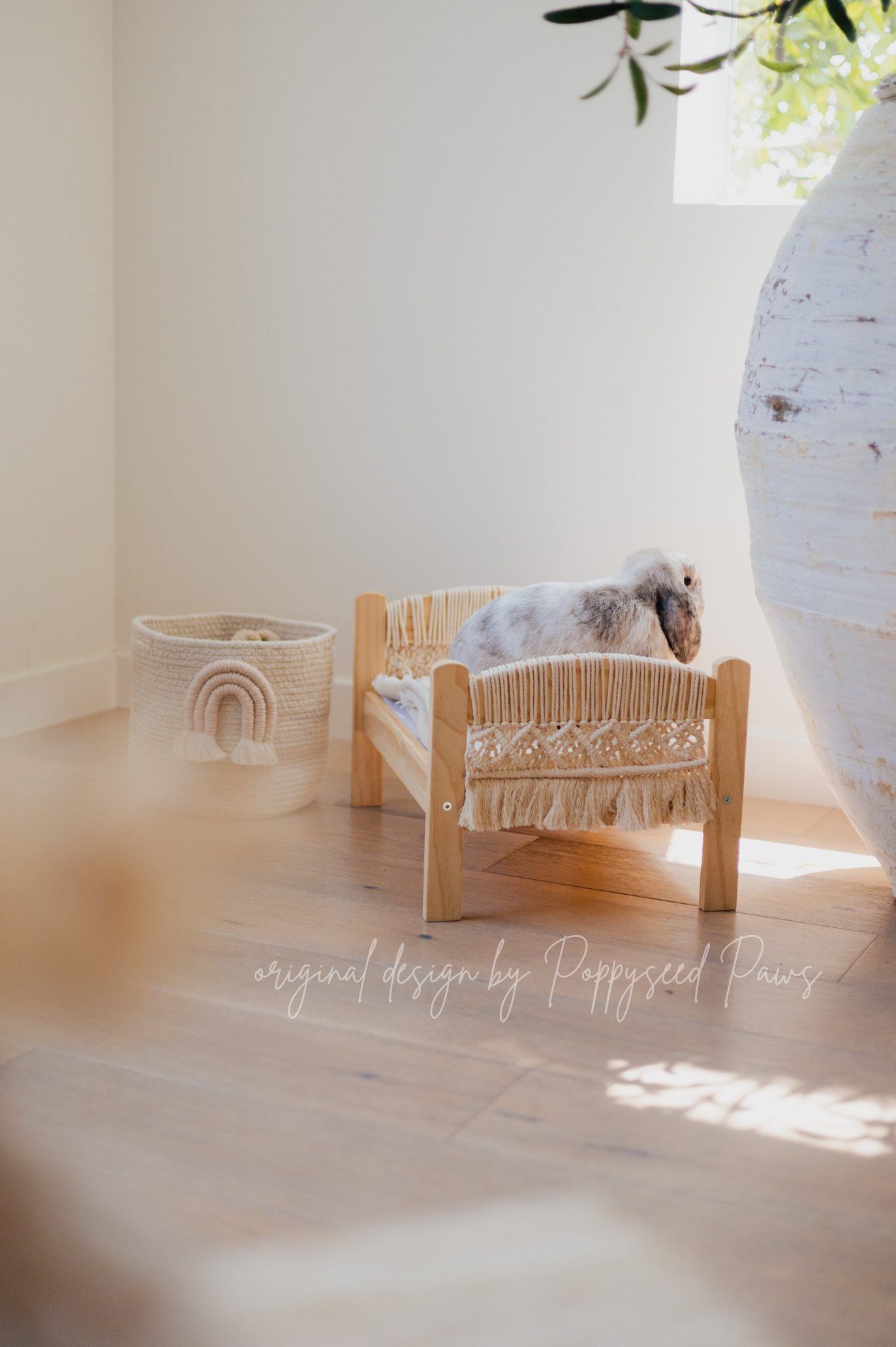 Macramé Boho Pet Bed