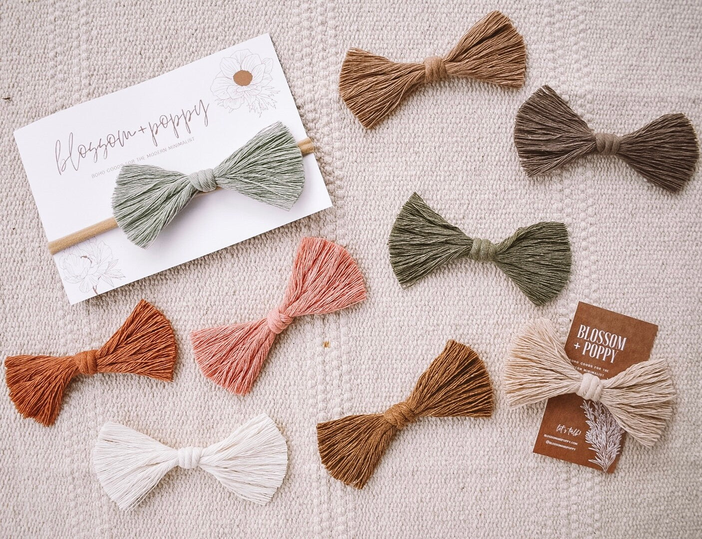 Fiber Bunny Bow with Adjustable Headband
