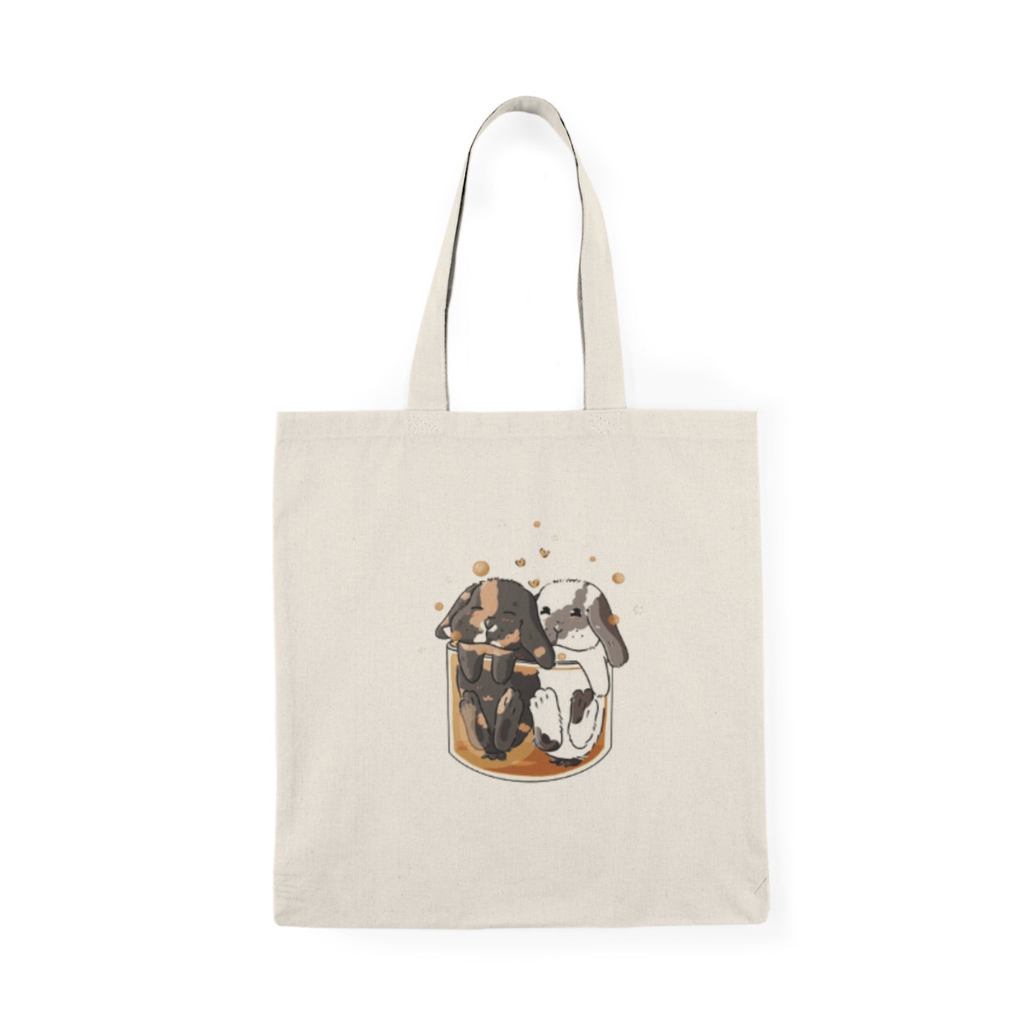 BOOZY BUNNIES: Whiskey Old Fashioned Natural Tote Bag